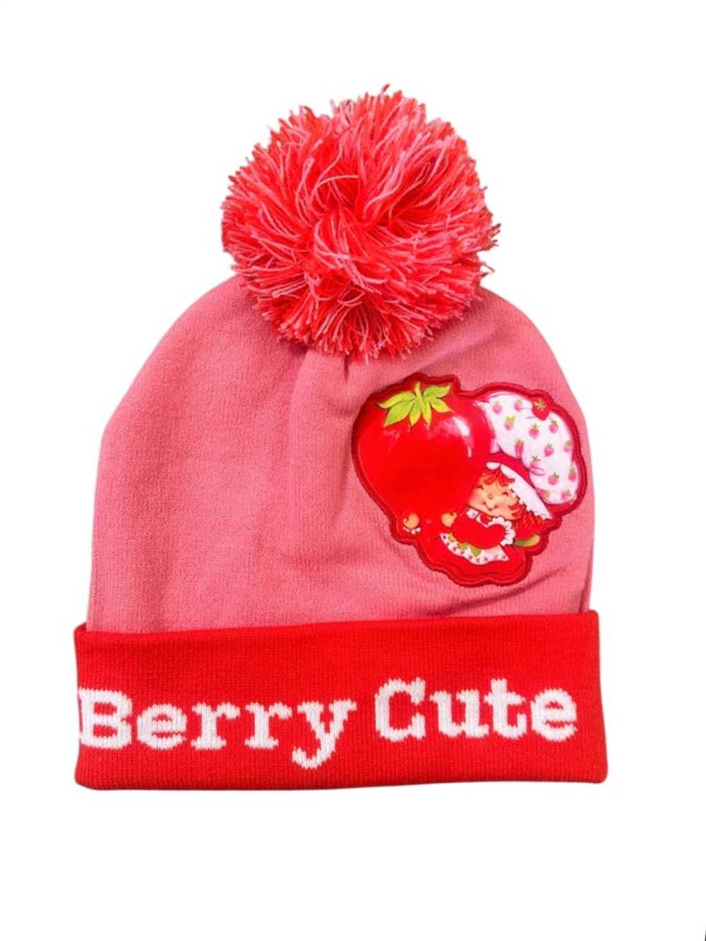 Kids Strawberry Shortcake Berry Cute Beanie w/ Pom, One Size